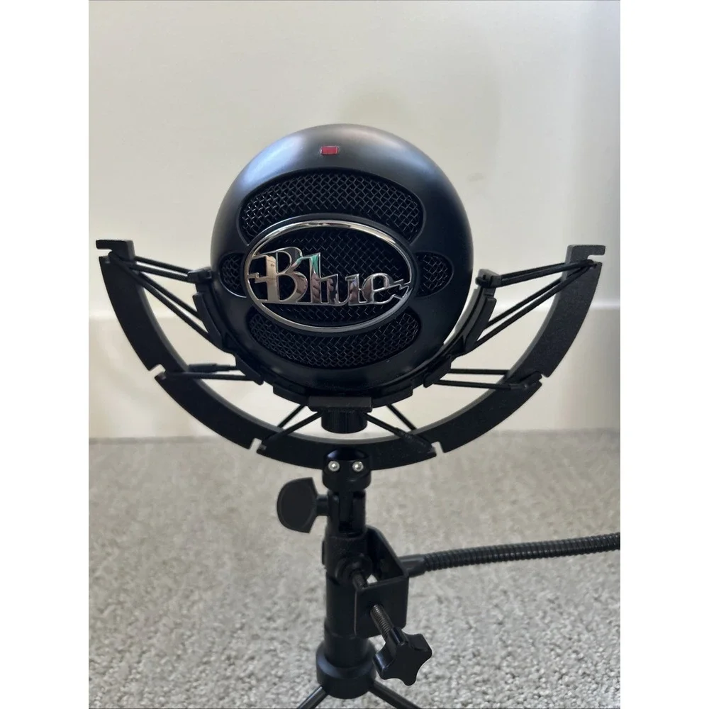 Blue Snowball iCE USB Microphone Black w/ Knox Gear Pop Filter-Tested